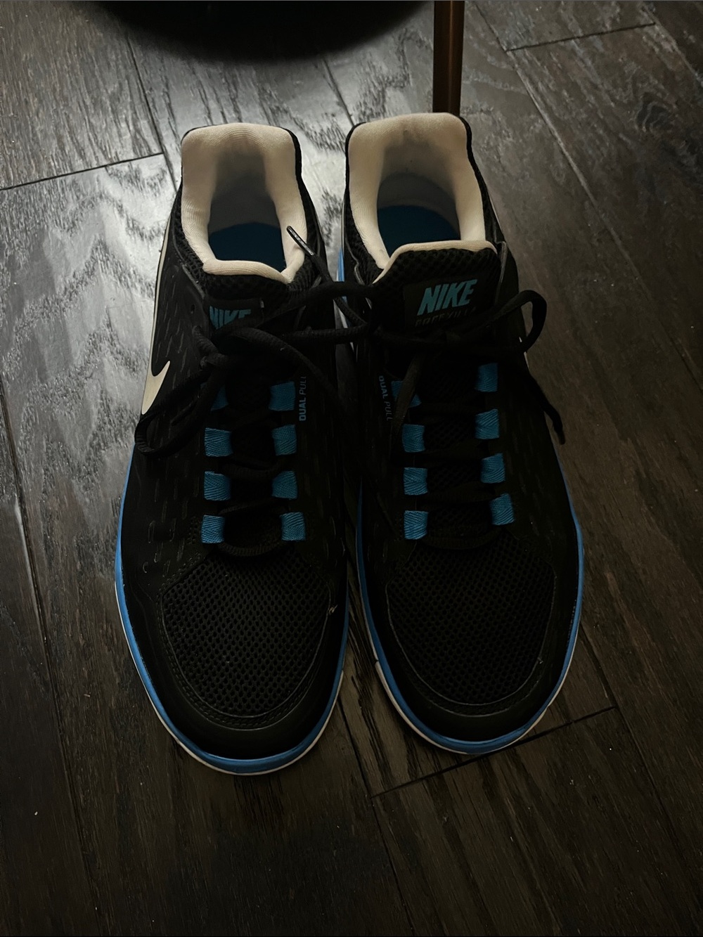 Nike Men's Black & Blue Low-Top Sneakers